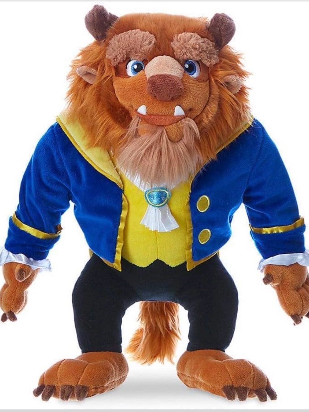 Disney Beast Plush - Brown, Blue & Yellow Dress-Up Stuffed Character